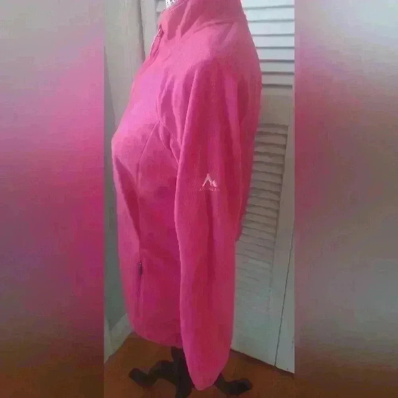 McKinley Woman's Small Hot Pink Polar fleece Super Soft Zip-Up Sweater - Picture 3 of 10